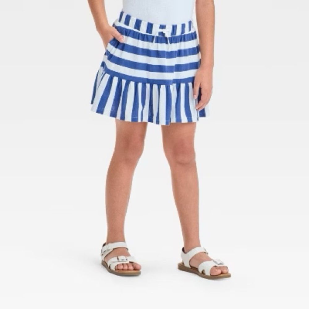 NWT Cat & Jack Striped Skort Size 10/12